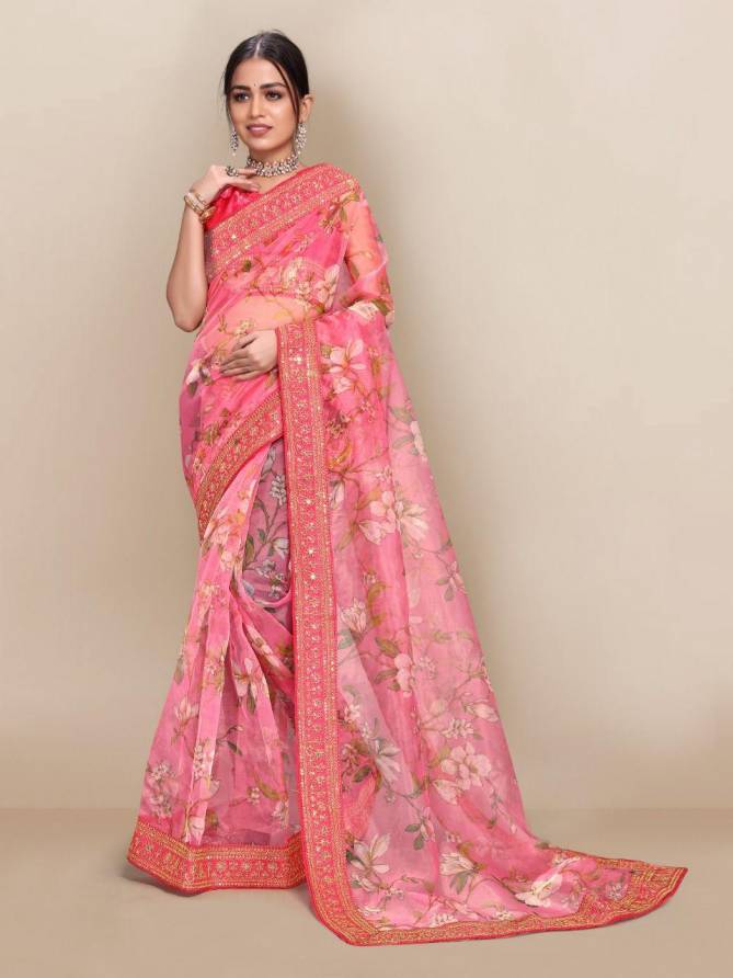 Jasmine 1 New Exclusive  Wear Organza Silk Designer Fancy Saree Collection